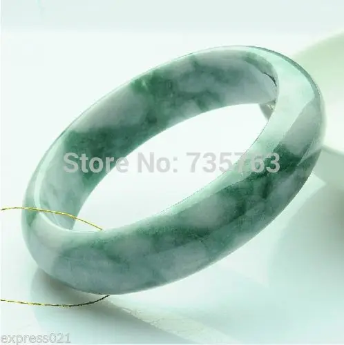 

xiuli 00576 100% NATURAL CHINESE GREEN JADE/JADEITE BANGLE INNER DIAMETER