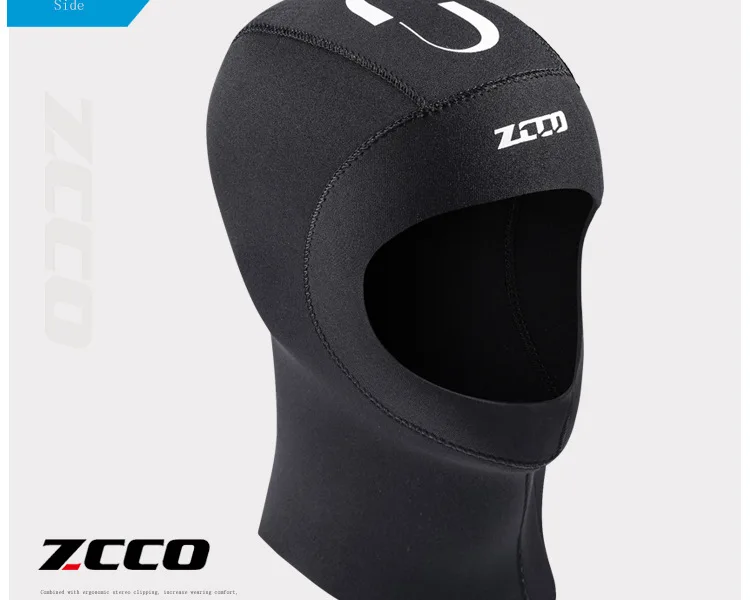 3 мм неопрен Дайвинг капюшон с плечом оборудование для подводного плавания шапка Зимний плавательный теплый гидрокостюм защита волос ухо