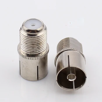 

Metric F female head turn cable plug F mother turn TV9.5 rf connector TV set-top boxes