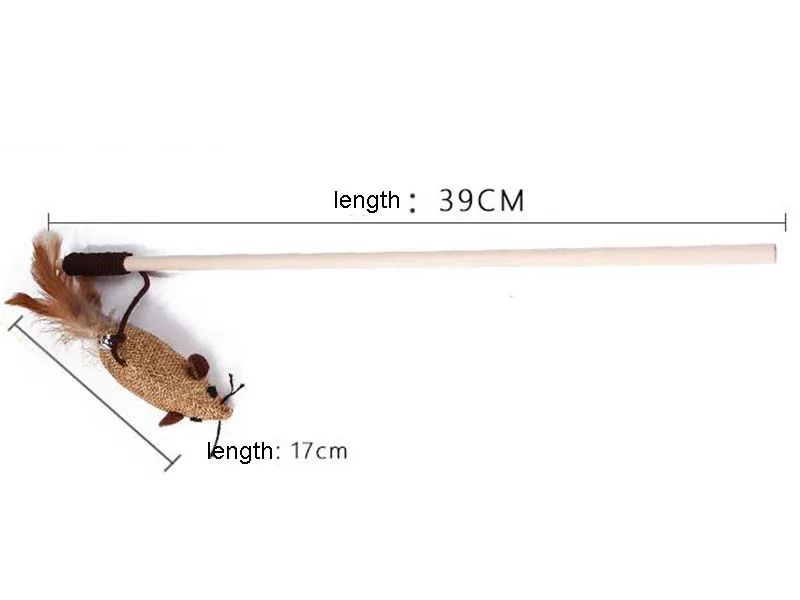 Натуральное дерево собака, домашняя кошка Дразнилка для котенка игрушка с колокольчиком кошка Ловец снов с забавным котом Мышь мыши