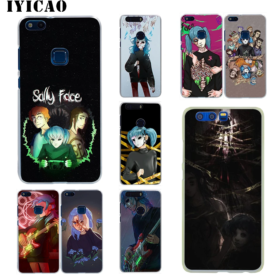 

IYICAO Sally Face Game Hard Case for Huawei Honor 6A 6C 7A 7C 7X 8 8X 9 10 20 9X Lite Pro Honor Play Note 10 View 20