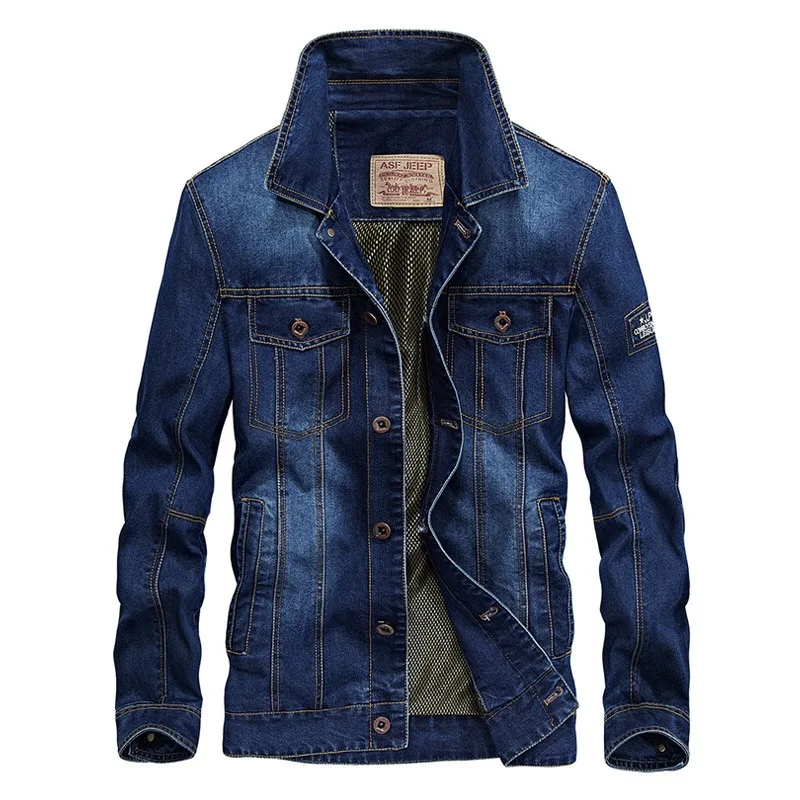 Мужская джинсовая куртка в ковбойском стиле весна осень 2019|Куртки| |