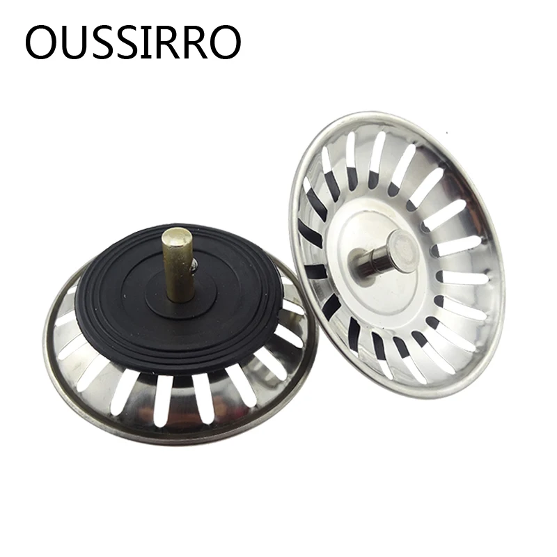 Stainless Drain Cover Kitchen Water Sink Drainers Strainer Plug Stopper Dis Q7N3 