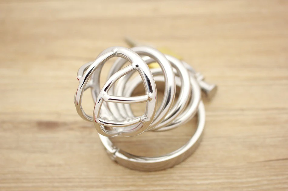 Male Chastity Device Stainless Steel Cock Short Cage Men's Virginity Lock, Small Chastity Belt Adult Game Sex Toys 7 Male Chastity Device Stainless Steel Cock Short Cage Men's Virginity Lock, Small Chastity Belt Adult Game Sex Toys 7