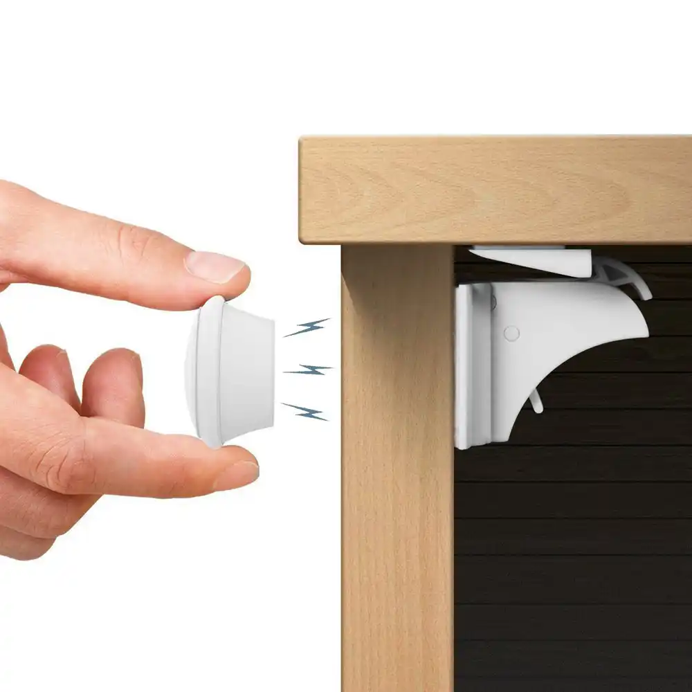 4pcs 12pcs Child Magnetic Lock Baby Safety Cabinet Locker Children