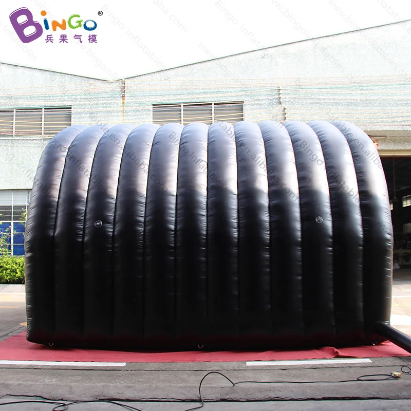 Customized 5X4.5X3.5 meters black inflatable tunnel tent / inflatable football tunnel / inflatable 