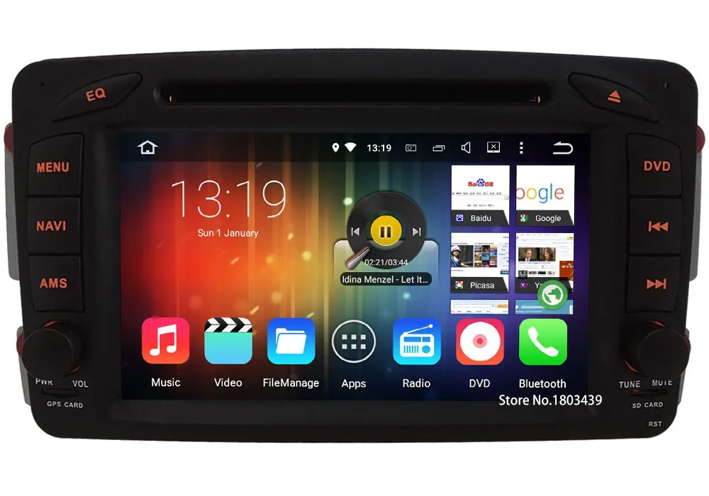 Clearance 7" Android 7.1 Car DVD Multimedia player radio Stereo for Benz W203 S203 C180 C200 C220 C230 C240 C270 C280 C300 C320 C350 C32 3