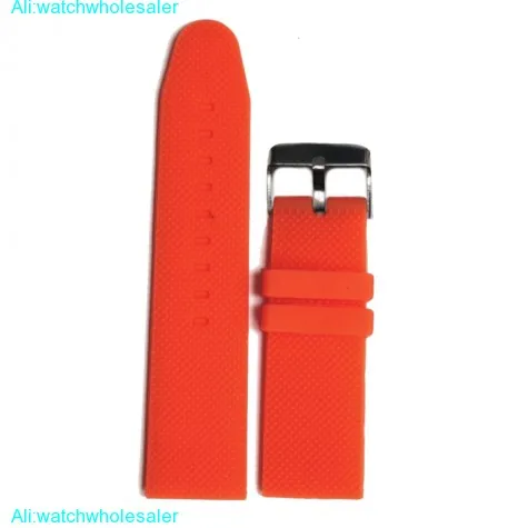 26mm Love Red Color Silicone Jelly Rubber Ladies Watch Band Straps WB1062F26JB