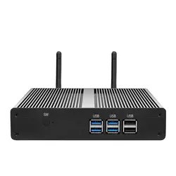 Intel Core i3 7100U 6100U 4 к HD мини ПК Windows 10 Мини компьютер без вентилятора ПК Barebone HD графика 610 minipc HDMI Wifi USB