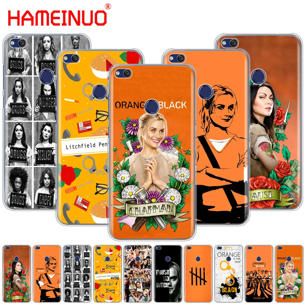 HAMEINUO ORANGE IS THE NEW Черная крышка чехол для телефона для huawei Ascend P7 P8 P9 P10 P20 lite plus pro G9 G8 G7