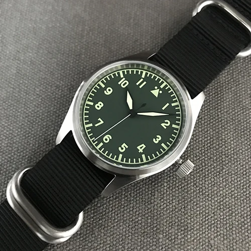 San Martin модные автоматические часы из нержавеющей стали для женщин и мужчин, часы пилота 200 м, водонепроницаемые Механические Мужские наручные часы - Цвет: green