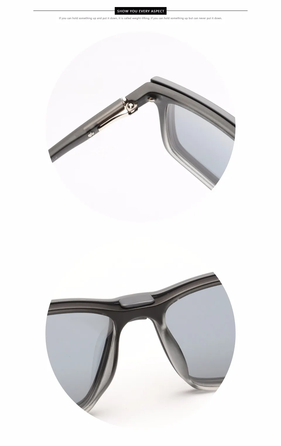 UV400 Мужские Солнцезащитные очки двойного назначения ночного вождения бренд TR90 зеркальные очки# LJ-808