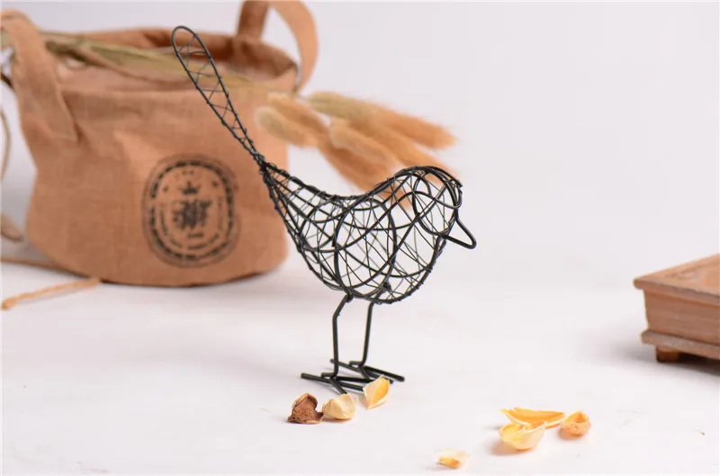 Ремесленная искусство и Дети ремесла игрушка 9 ''железная птица статуэтки абстрактная птица миниатюры Винтаж фигурка животного творческие