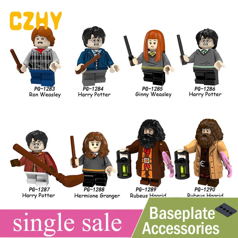 

New Harry Series Potters Dumbledore Ginny Weasley Rubeus Hagrid Hermione Snape Building Gift Toys Legoe Minifigured PG8161