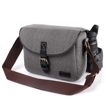 

Vintage Canvas DSLR Camera Bag For Olympus E-M10 Mark III II E-M5 II PEN-F E-M5 E-M1 II OMD E-P5 E-PL5 E-PL6 E-PL7 E-PL8 E-PL9