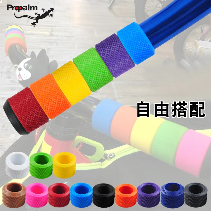 

Propalm DIY Multicolor Bicycle Grips Non-slip MTB Kids Bike TPR Rubber Grip Children's Handlebar Parts