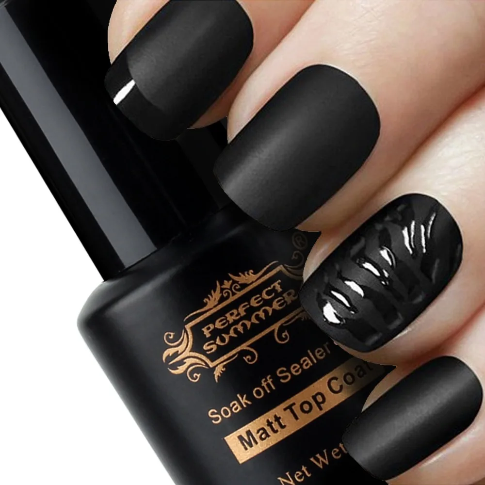 

Perfect Summer CMatt Top Coat Nail Art UV Gel Polish 8ml Clear Matte Top coat LED UV Soak Off gel lacquer Hot Sale Nail Gel