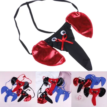 

2019 New 3 Styles Sexy Male G-strings Thongs Elephant Bulge Pouch Elastic T Back Erotic Thong Bulge Pouch Underwear For Men