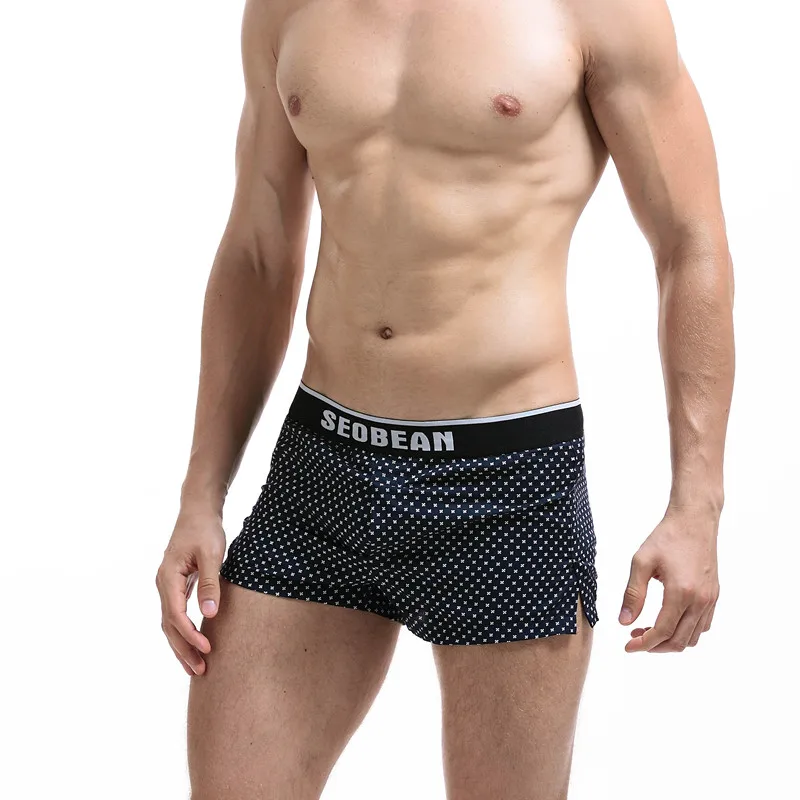New seobean men's shorts 100% cotton sports loose plus size panties derlook trousers pajama pants shorts 