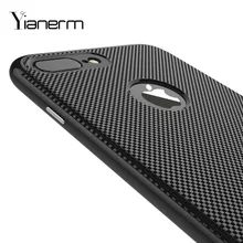 Yianerm For iPhone7/7Plus Phone Case 2 in 1 TPU Small lattice texture+PC Metal Frame Ultra Thin Protective Sleeve Cases