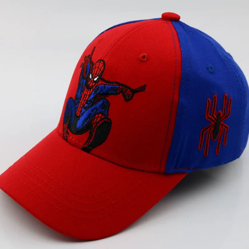 Новая модная детская бейсбольная кепка с рисунком Человека-паука, супергероя, летняя Детская кепка, бейсболка, детская бейсболка s