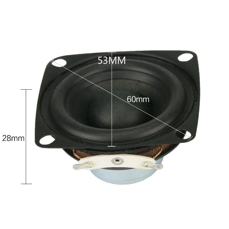 GHXAPM 2 шт. 2 дюйма 4OHM 12 Вт полный диапазон динамик s магнитный NdFeB высокой мощности Alto ВЧ вокальный Звук Настольный ПК динамик DIY