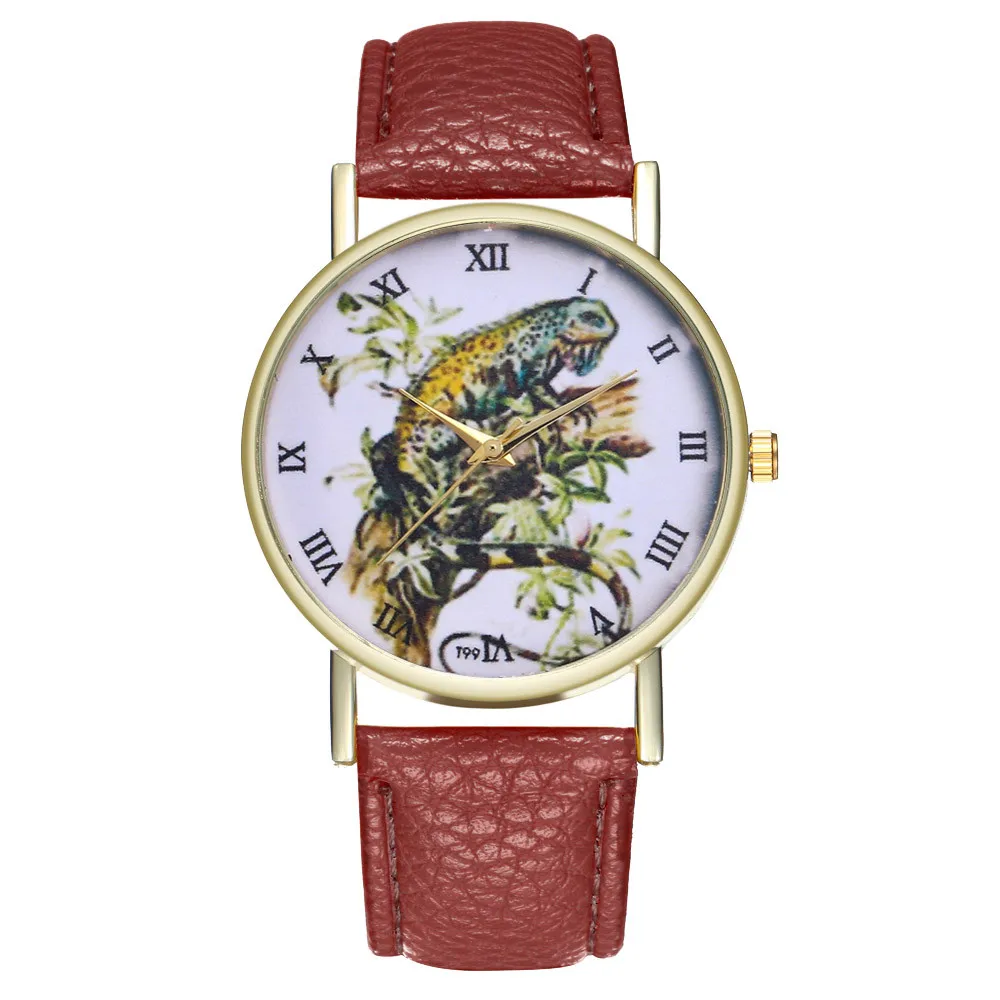 Womens Leather Analog Alloy Lizard Pattern Design Round Band Quartz Wrist Watch For Fashion Woman Gifts Womens Leather Analog Alloy Lizard Pattern Design Round Band Quartz Wrist Watch For Fashion Woman Gifts