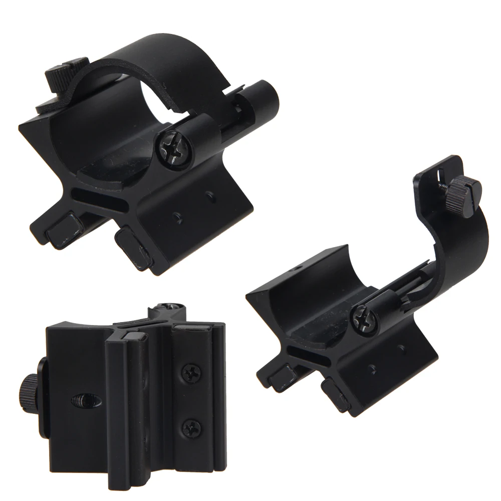 Iluminação para 24-27mm Forte Magnética Dupla Lanterna Rifle Scope Mount Titular Caça Tocha x Arma Tática Montar 4 Forte Magnética Dupla Lanterna Rifle Scope Mount