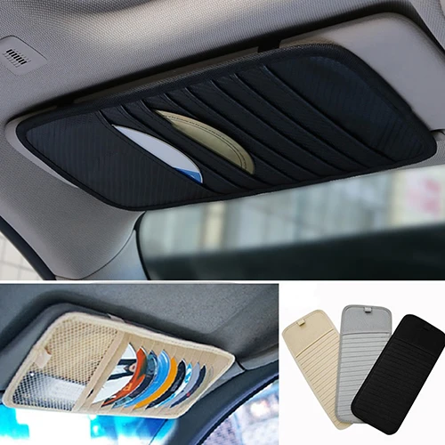車用オーガナイザーケース Cdまたはdvd用の新しい自動バイザー 1個 Visor Bag Car Bag Holdercar Card Holder Aliexpress