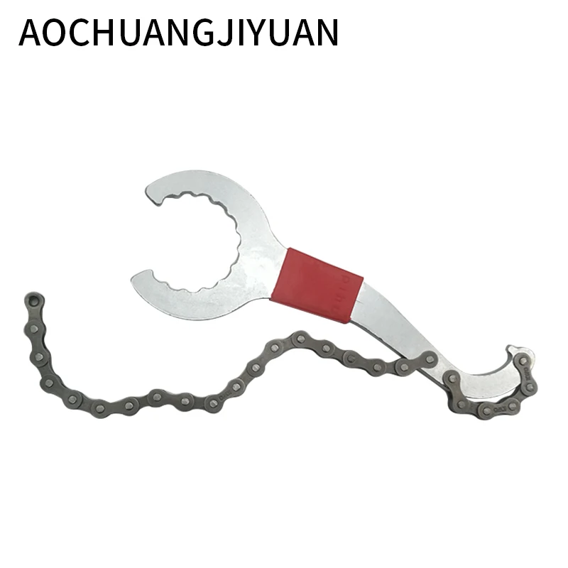 

Utility Tools Bike Chain Whip Bottom Bracket Bicycle Repair Tools Freewheel Wrench Bicycle Accessories Repair Remover Tool