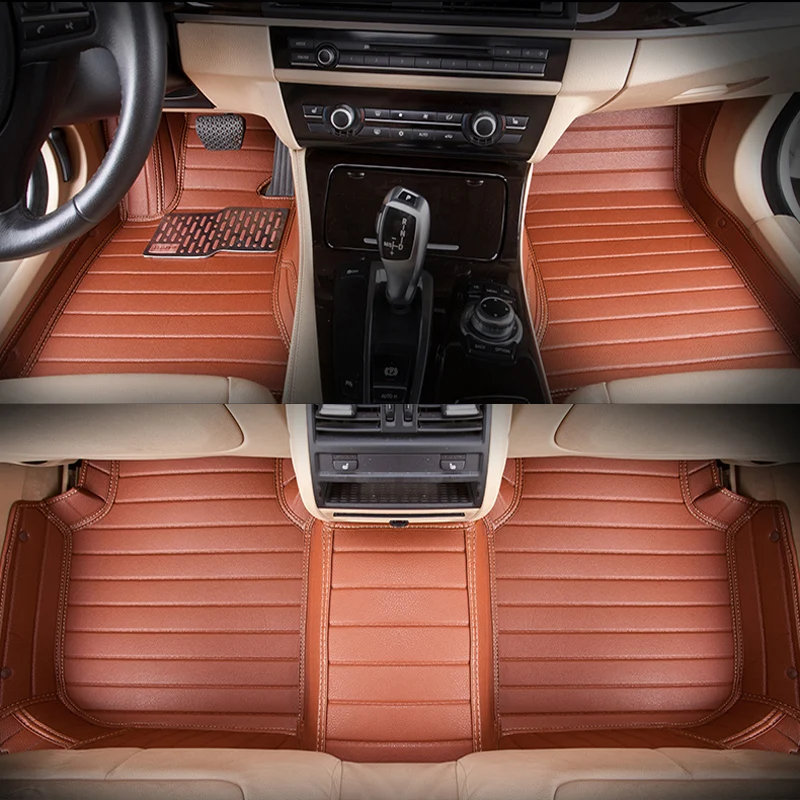

5seats RHD full surrounded waterproof non slip car floor mats for Hyundai Santa fe right hand drive right steering wheel