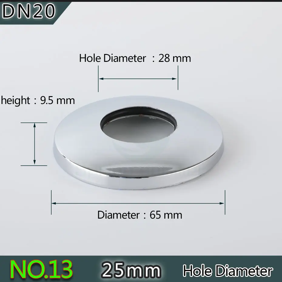 Весна Лето DN20 3/4 25 мм смеситель для душа декоративная крышка хромированная отделка покрытие из нержавеющей стали аксессуары для ванной комнаты ZZG03