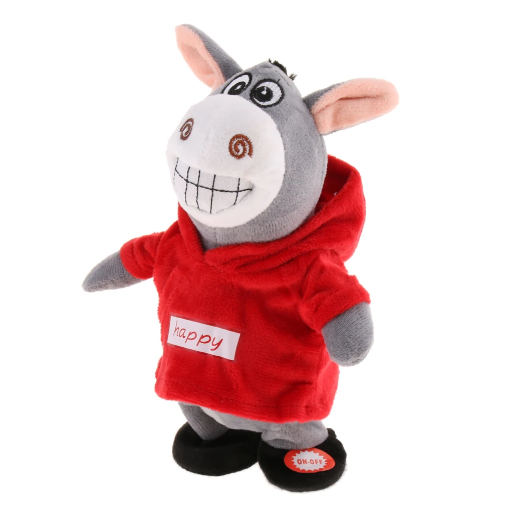 20cm Funny Pig Walking and Talking Plush Toy Sound Recording Doll for Children Gift