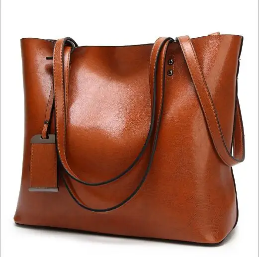 brown handbag Beibaobao, женские Сумки из искусственной кожи, женские кожаные сумки, большая Вместительная женская сумка на плечо, большие сумки через плечо - Цвет: brown handbag