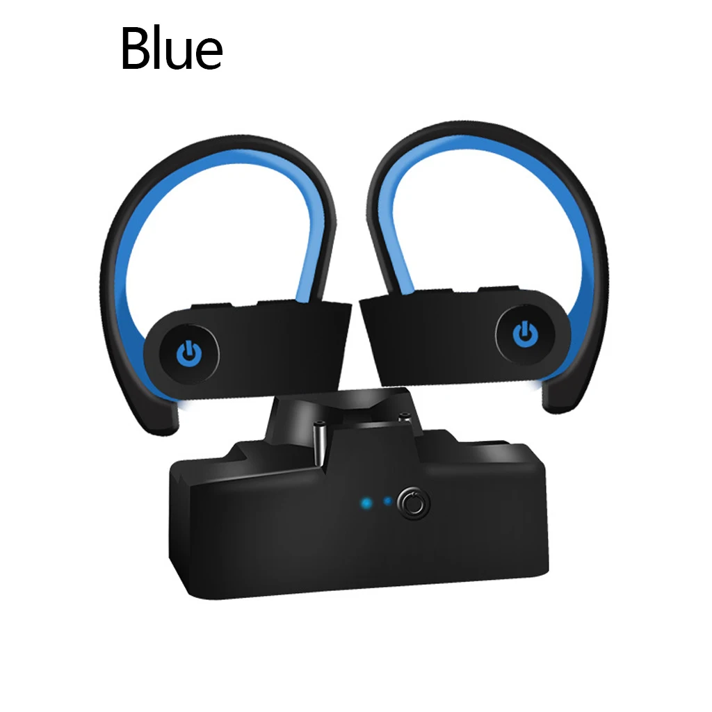 

TWS bluetooth headset 5.0 lug type true wireless sports bluetooth headset with charging bay Noise Cancelling Headphones