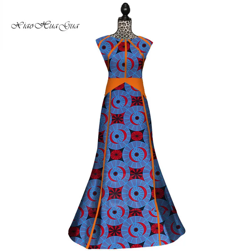 african print ball gown