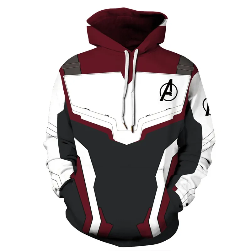 

Marvel The Avengers 4 Hoodies Men Sweatshirt Hooded Pullover Loose Hot Sale New Brand Print Men's Hoodie Lr300