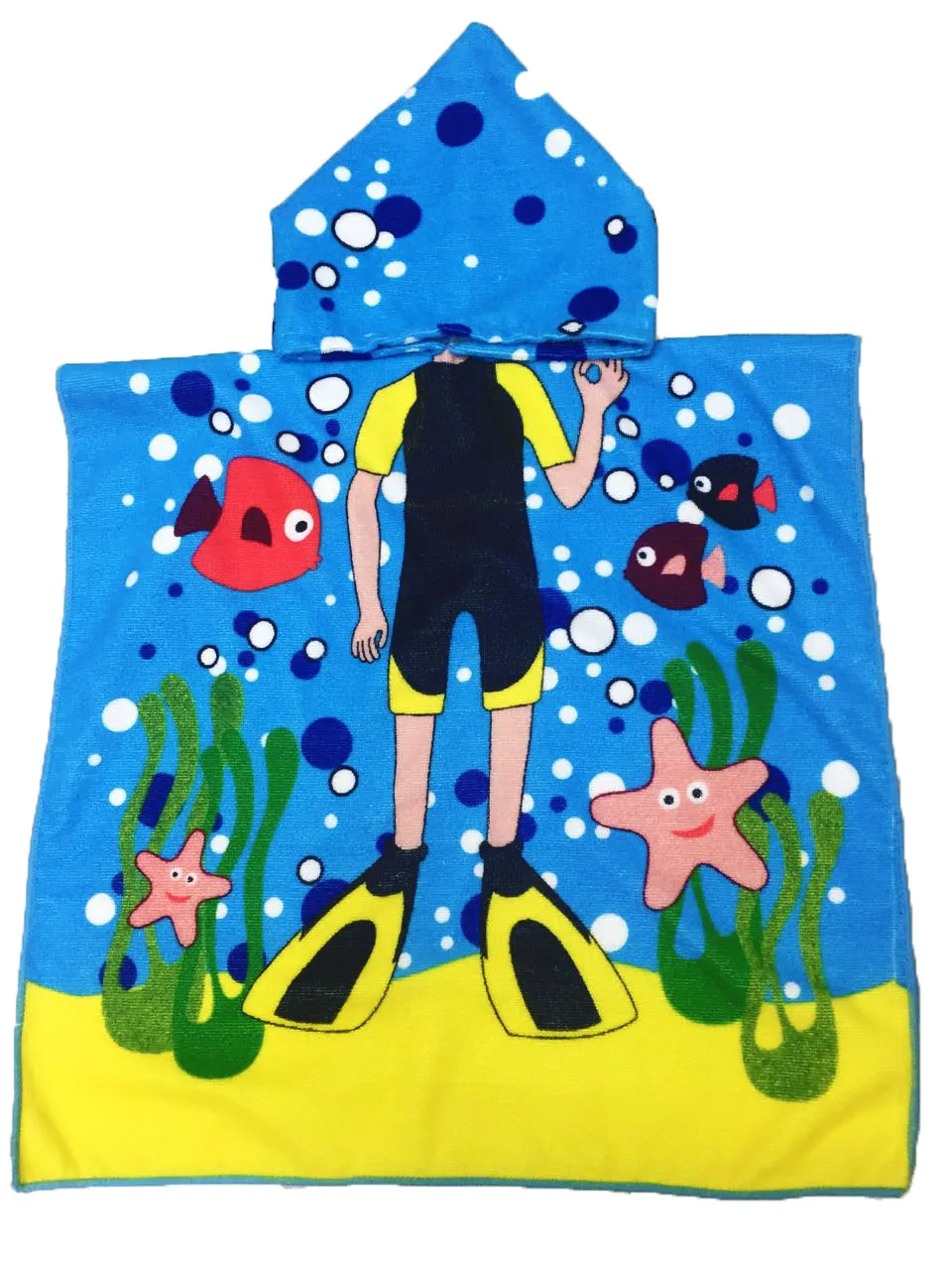 Fashion Carton Hooded Baby Towels Kids Microfiber Bathrobe Bath Towel Infant Blanket Neonatal Children Kinderen Handdoeken