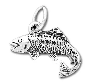 

hot fashion antique silver Salmon pendant Charm