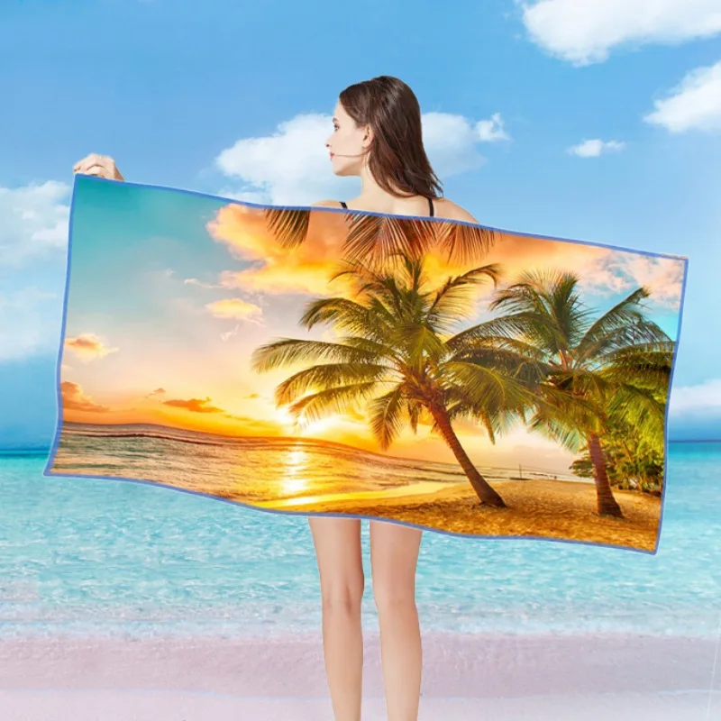

Microfiber Beach Towel Ladies Swimming Towel Quick-Drying Beach Towel