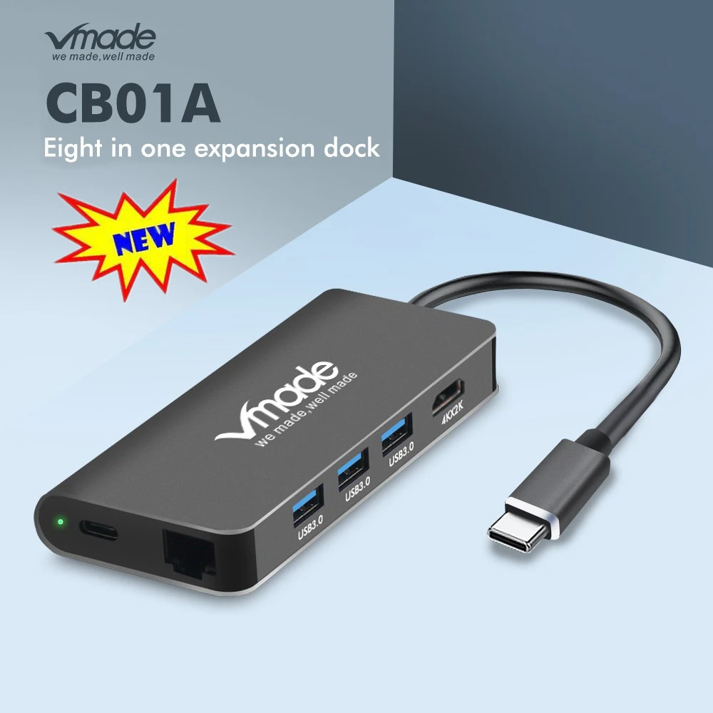 Vmade usb-хаб USB C HDMI RJ45 PD teur поддержка 4K MacBook samsung Galaxy S9 huawei Compagnon 20 P20 Pro type C USB 3,0 концентратор