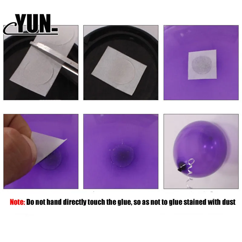 3pcs Balloon glue globos Viscose sticker Double sided Tape Birthday Wedding Decorative attach balloons to ceiling or wall 7D (4)