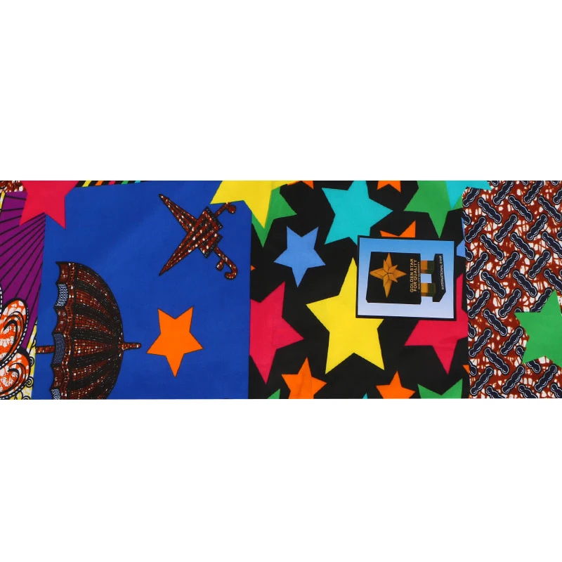 Анкара африканская полиэфирная восковая ткань с принтами новая Bintareal воск высокого качества 6 ярдов африканская ткань для вечерние платья PL684