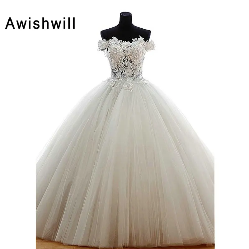 Aliexpress.com : Buy Real Photo 2018 Vestido Noiva Noble Ball Gown