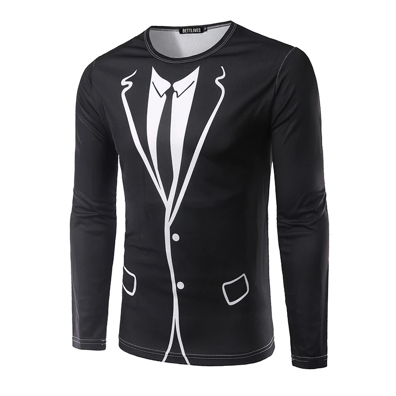 Tuxedo T Shirt Slim Fit T Shirt Homme 