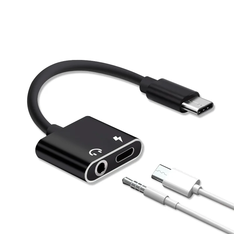 USB Type C до 3 5 мм AUX и порт для зарядки телефона 2 в 1 кабель преобразования