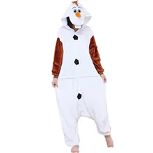 Olaf Snowbaby/костюм для Хэллоуина для женщин и мужчин, вечерние, косплей, снеговик Олаф, комбинезон-Пижама, пижама с рисунком Эльзы и Анны, пижама с животными