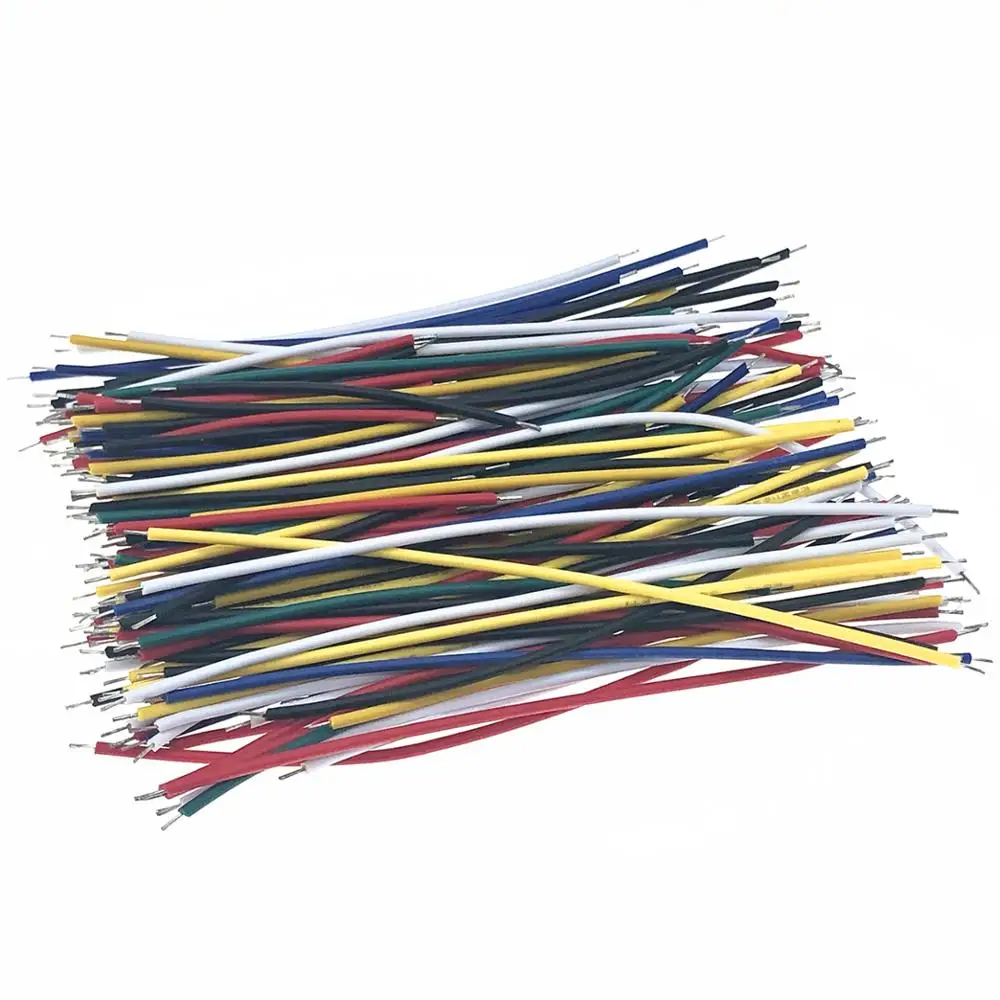 

130PC 24AWG Breadboard Jumper Cable Wires Kit Tinning Double Tinned Component Pack Colorful 13 Types 10 Pcs each 5CM 8CM 10CM