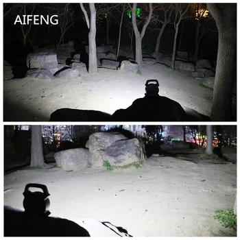 

AIFENG 2400lm led cob portable lantern rechargeable camping light lamp 18650 hand powerful searchlight work usb charging 2017