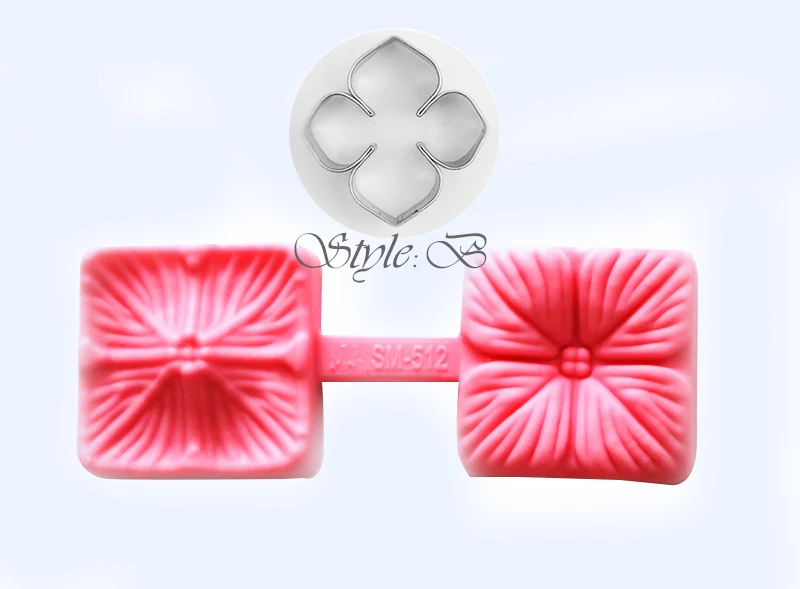 RoHydrangea цветок лепесток силиконовый Veiner & Cutter Fondant Sugarcraft Проводная Гортензия
